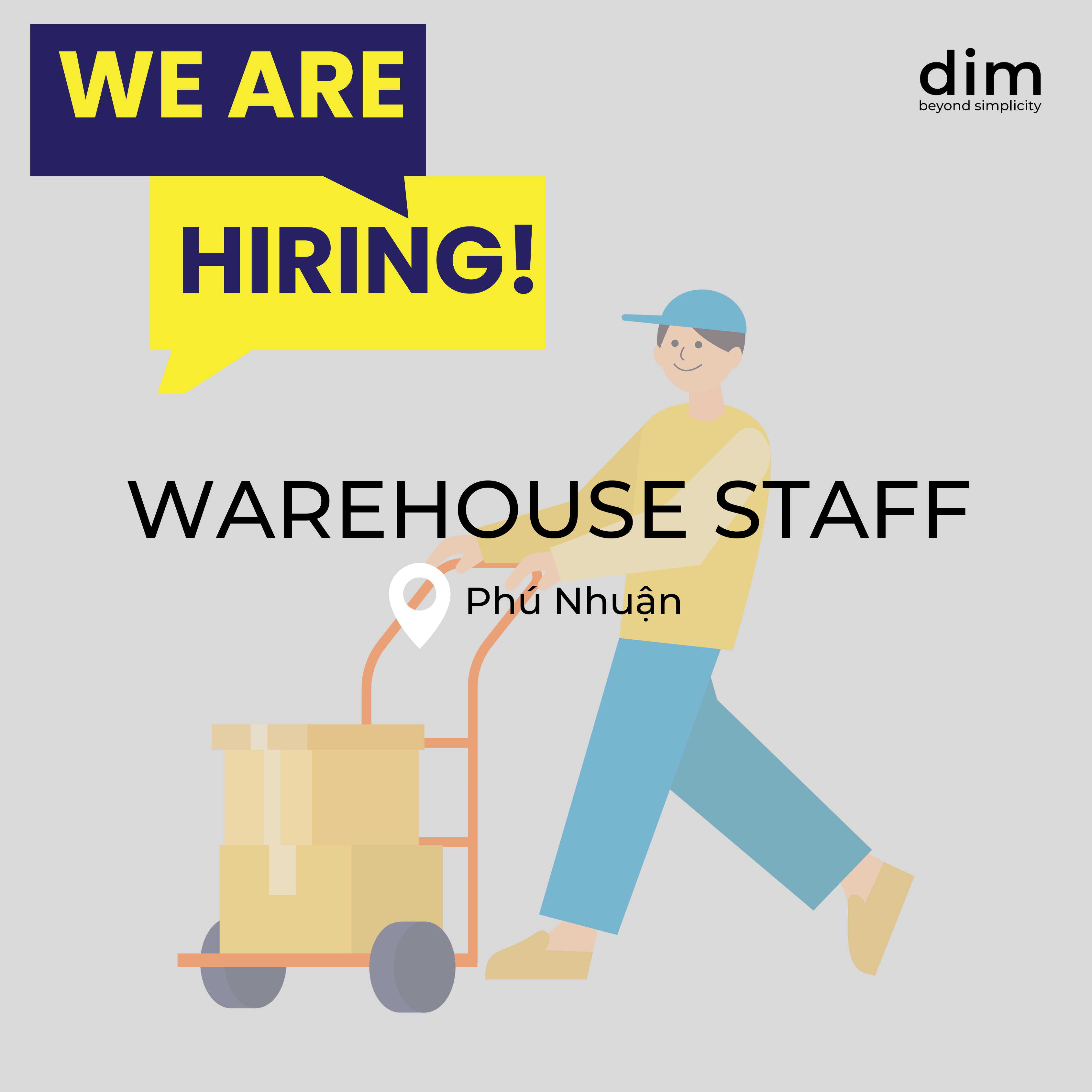 NHÂN VIÊN KHO - DIM TUYỂN DỤNG